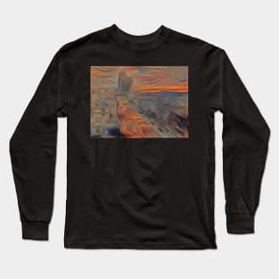 Homs' Ghouta Street view - Munch Long Sleeve T-Shirt